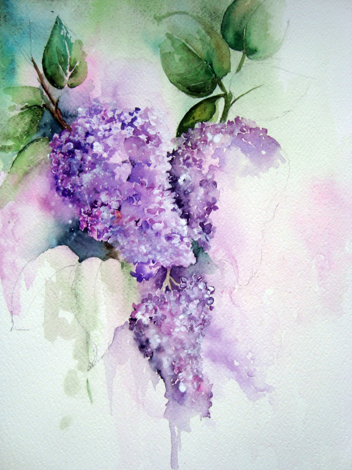 Watercolour Florals: March 2013