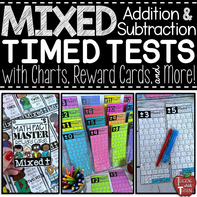 Mixed Addition and Subtraction Timed Tests