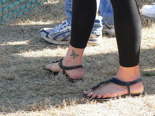 Label: Butterfly Tattoo - Ankle Tattoos For Girls | author: designs