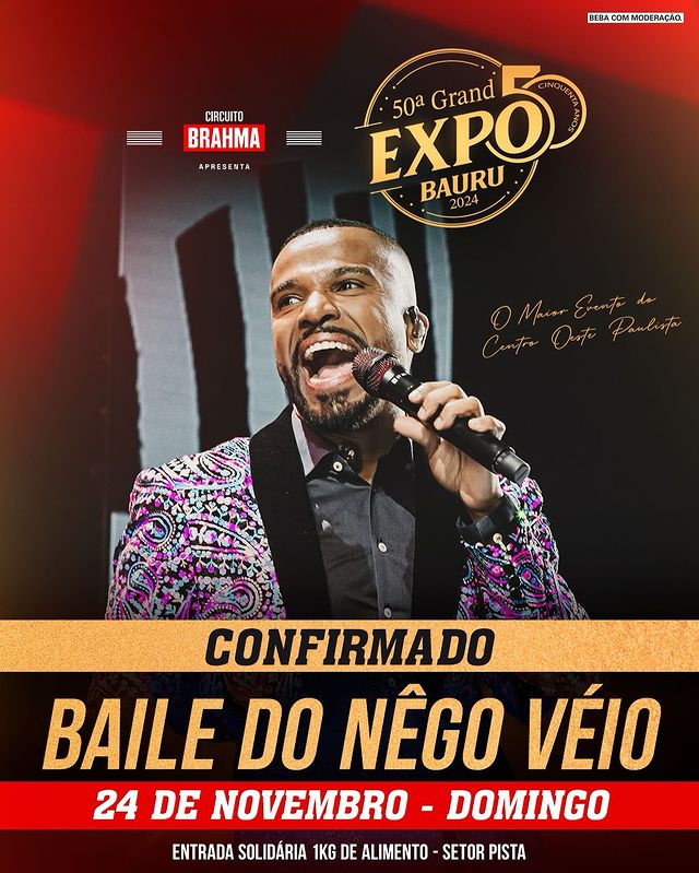 24/11/2024 Show do Alexandre Pires em Bauru [Recinto Mello Moraes]