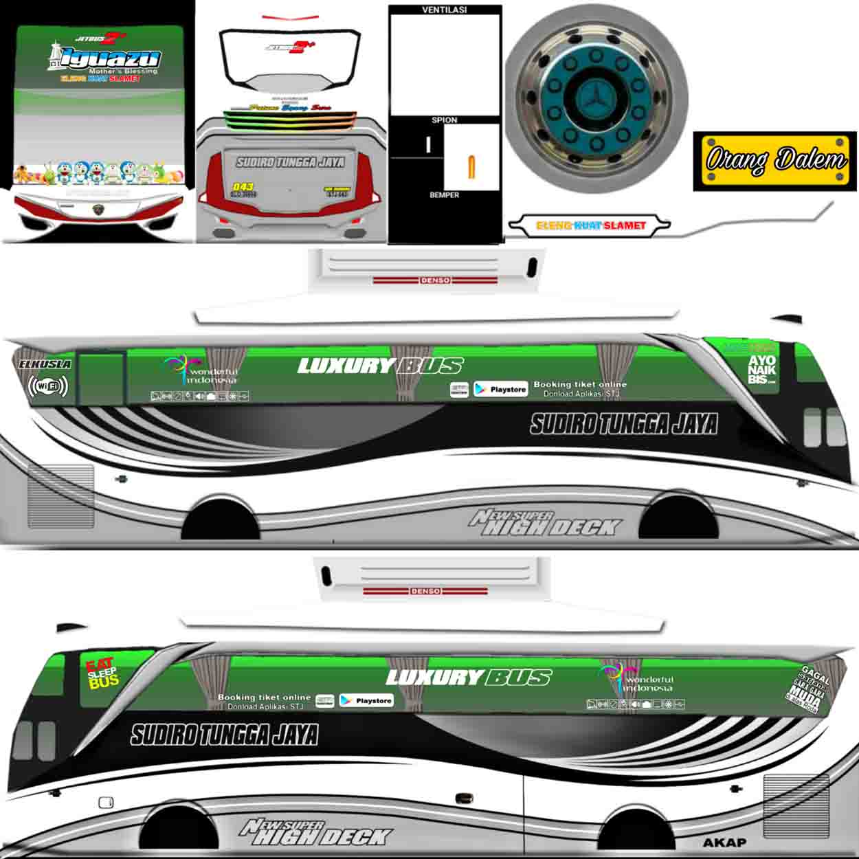 livery bus iguazu