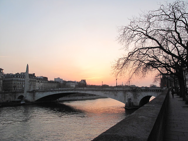 A bridge to Paris's Rivre Gauche – aka the Left Bank, the artistic quarter.