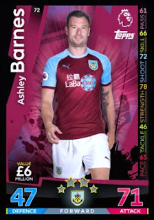 Match Attax 2018 2019 Burnley Premier League