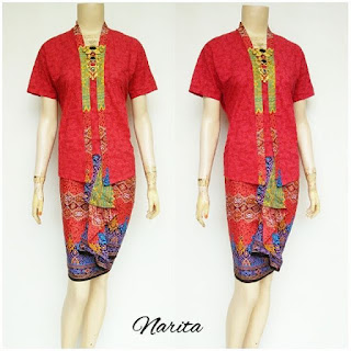 Setelan Batik Solo, RnB Batik Narita merah