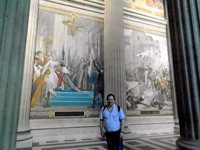 Murales de Juana de Arco en el Panteón de París