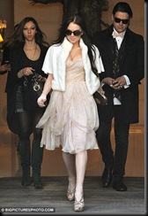 Lindsay Lohan is attend Dior fashion show in Paris