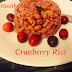 Cranberry Rice; Meatless Monday