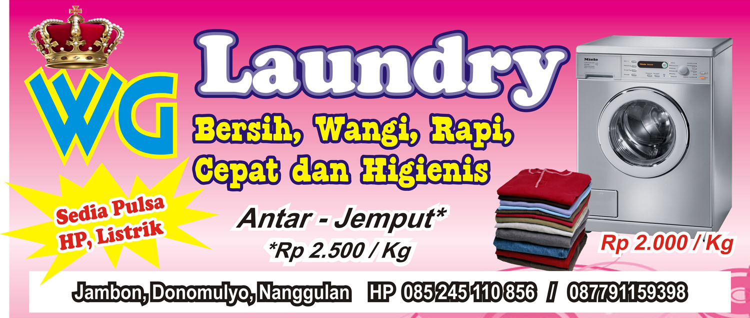 Contoh Banner Laundry Contoh U