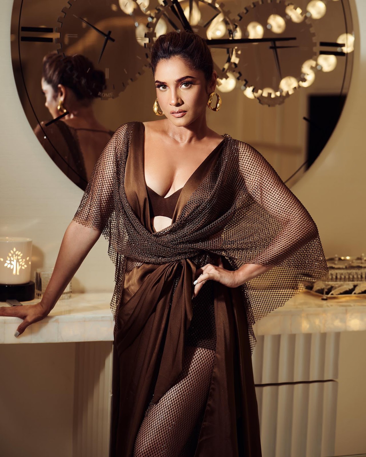 Ankita Lokhande cleavage stylish hot photoshoot