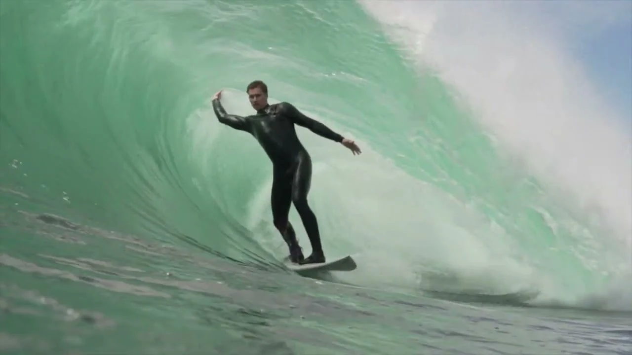 kelly & friends surfing Tasmania