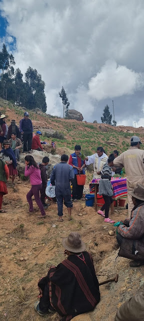 Segnung des neuen Friedhofs in Lecheca Alta Bolivien