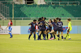 RD y PR empatan en amistoso fútbol femenino