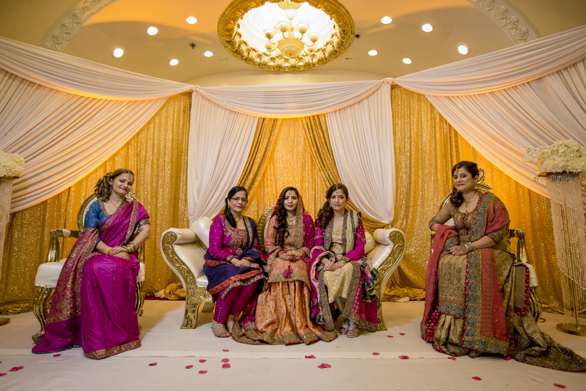 Colorful Indian wedding costume