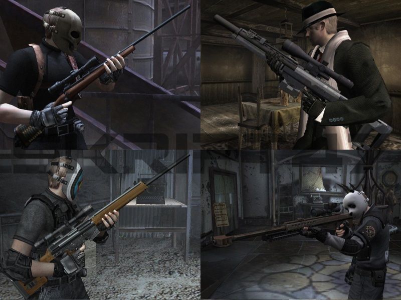 Resident Evil 4 Barrett M82A, DSR-1, M70, PSG-1 Ware