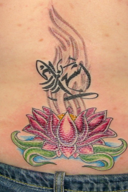 Flower Girl Lower Back Tattoo Designs For 2011