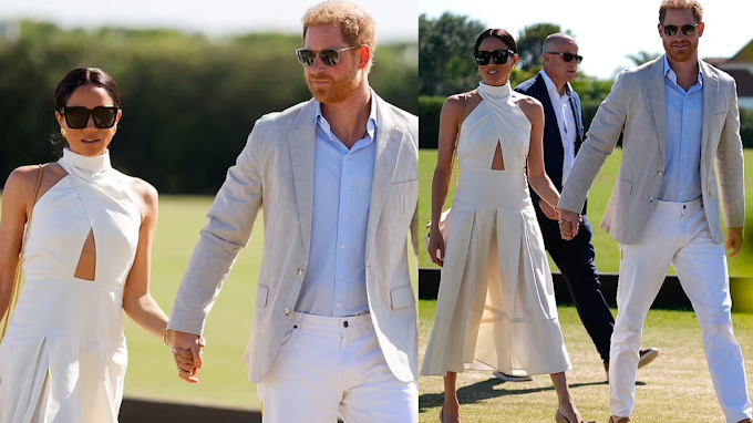 Meghan Markle Stuns in White Dress and Towering Heels at Glitzy Charity Polo Match in Miami with Prince Harry