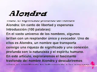 significado del nombre Alondra