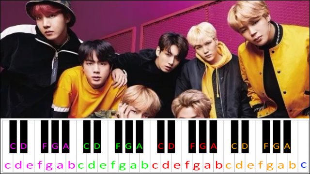 Don't Leave Me by BTS Piano / Keyboard Easy Letter Notes for Beginners