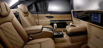 Maybach car 62 zeppelin interior