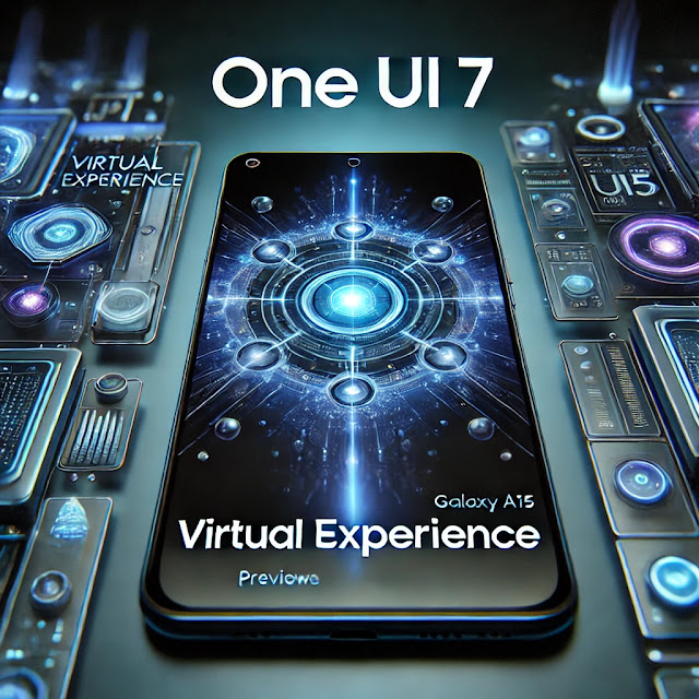 Samsung Galaxy A15 running a virtual One UI 7 experience before the official update.