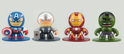 Marvel x Hasbro Avengers Assemble Micro Mighty Muggs Set - Captain America, Thor, Iron Man & Hulk