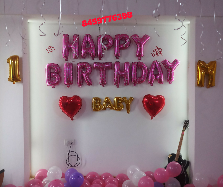 Romantic Room Decoration  For Surprise  Birthday  Party  in 