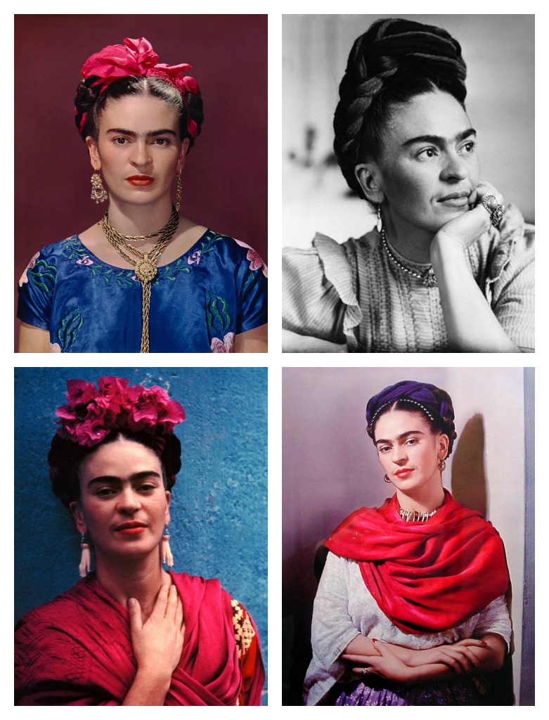 Image of Frida Kahlo braids Mexican hairstyle