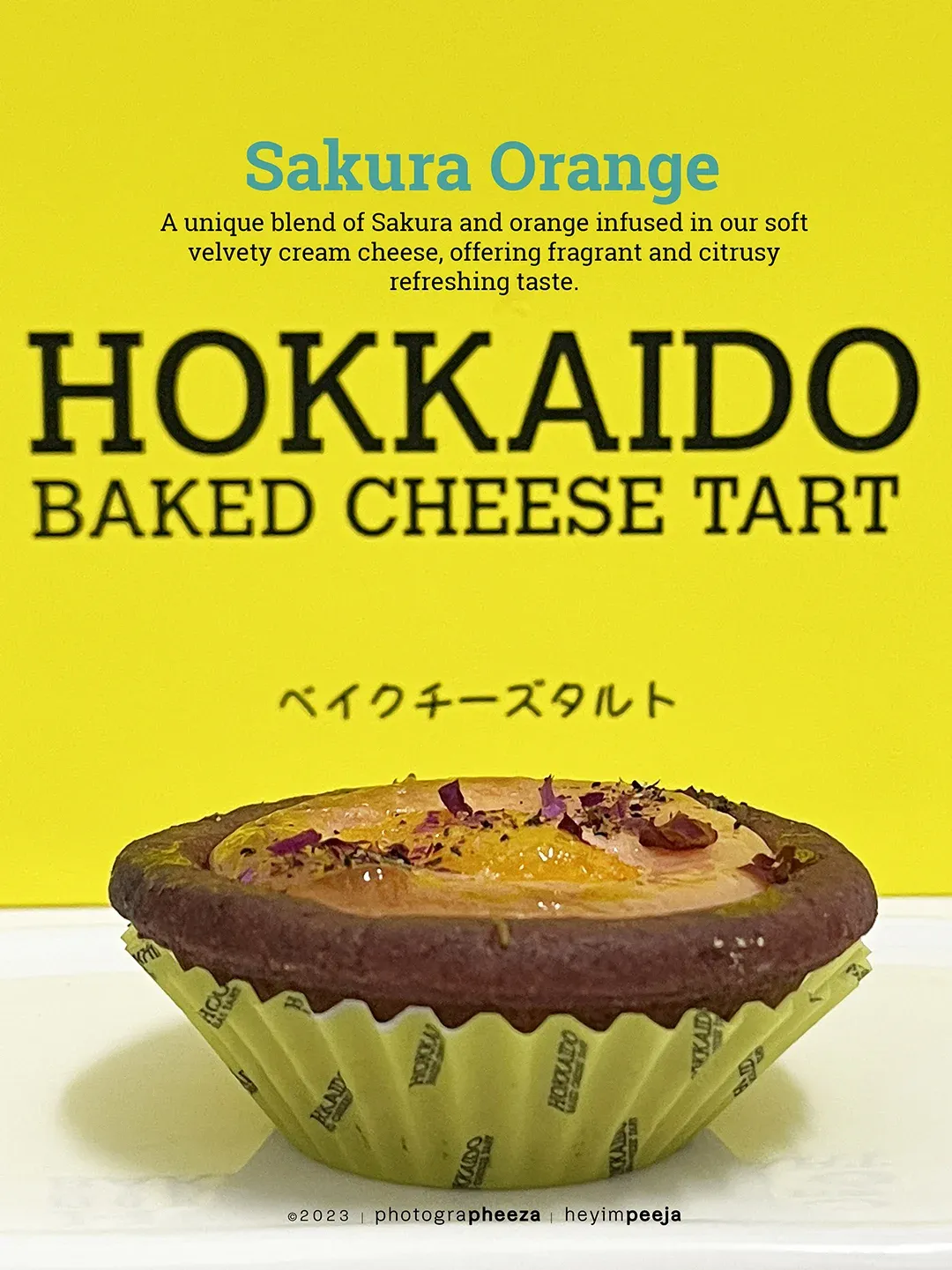 Sakura Orange Hokkaido Baked Cheese Tart