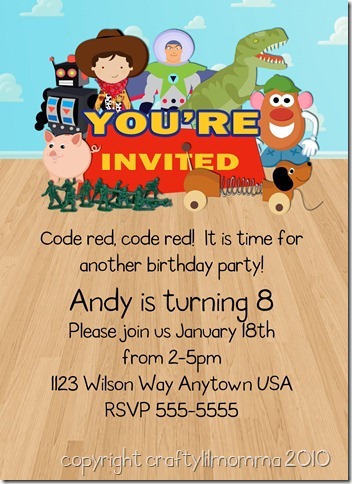 toy store invite