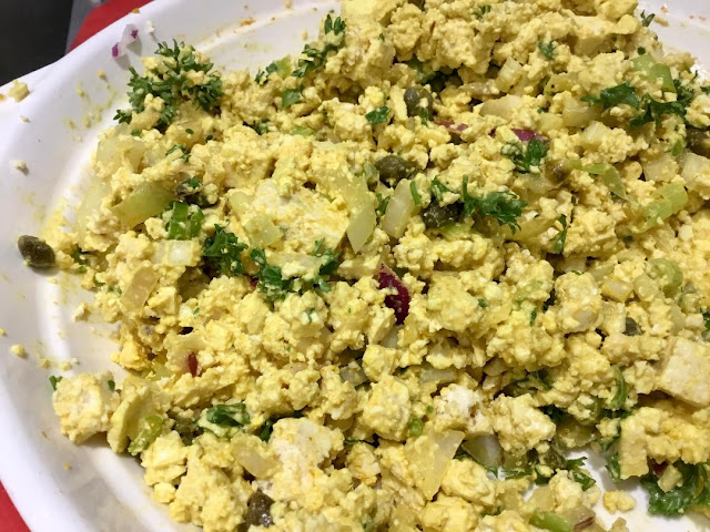 tofu egg salad, vegan, gluten-free