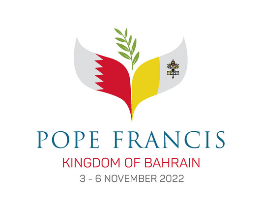 Logo del viaje papal a Bahrein