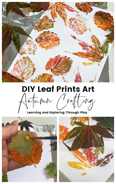 DIY Leaf Prints Art for Autumn Crafting