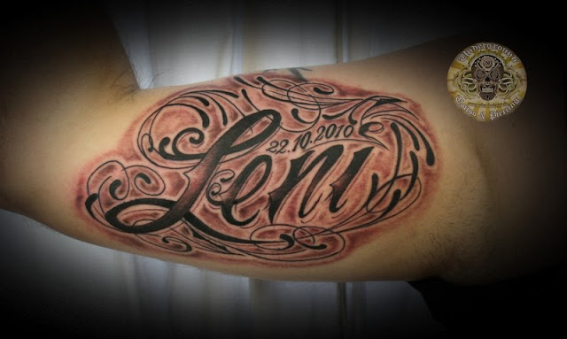 lettering tattoo