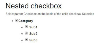 nested checkbox