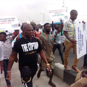 Charly Boy leads crowd of protesters for nationwide protest (Photos) 