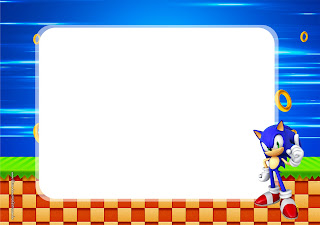 Sonic Party: Free Printable Invitations.