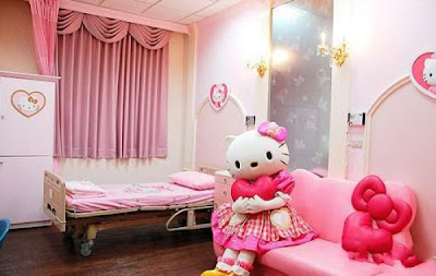 Maternité Hello Kitty à Taiwan - une chambre