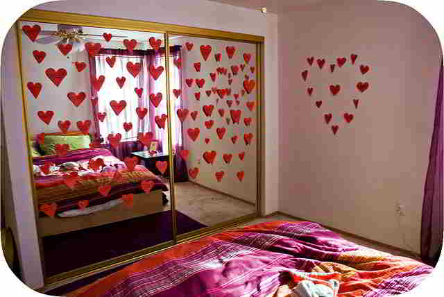 Home Show Bedroom  Decoration For Valentine s  Day 