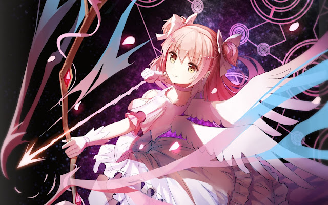 Anime Girl Angel Warrior Wallpaper