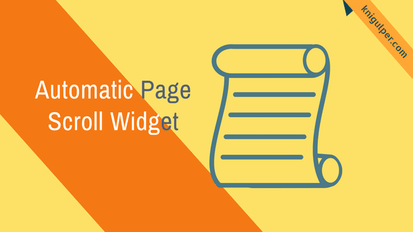 Automatic Page Scroll Widget