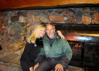 Pat Wayne dunlap at a Cozy Fire After Skiing Park City Utah