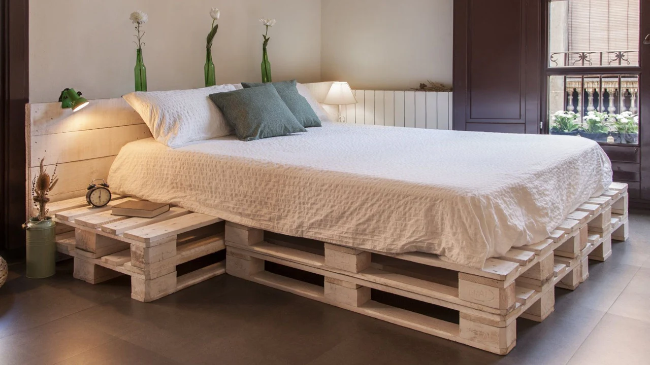 4. Pallet Platform Bed