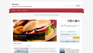 Download Delicacy Blogger Template