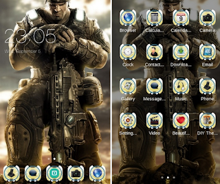 Download Tema Android Gears of War 3