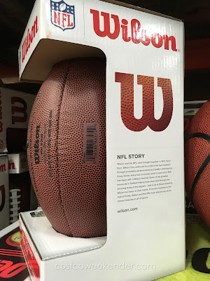 Drop back to pass or run a read option play with the Wilson Replica NFL Football