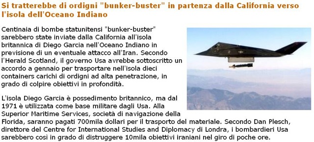 Armi per Attaccare Iran