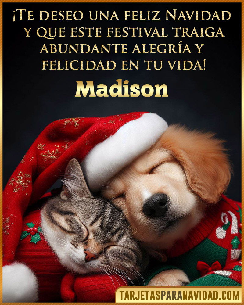 Postales de navidad para Madison