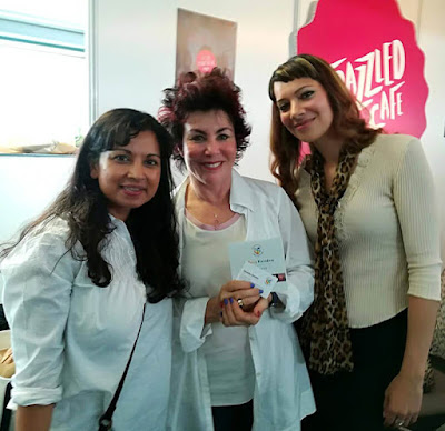 Anna-Christina with fellow authors Dawattie Basdeo and Ruby Wax