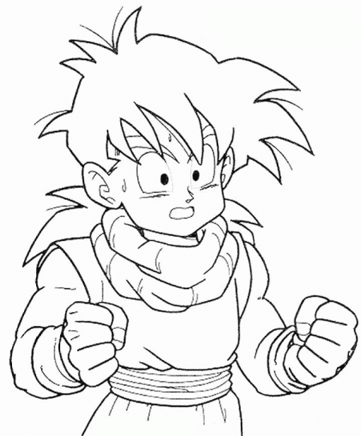 Gohan Coloring title=