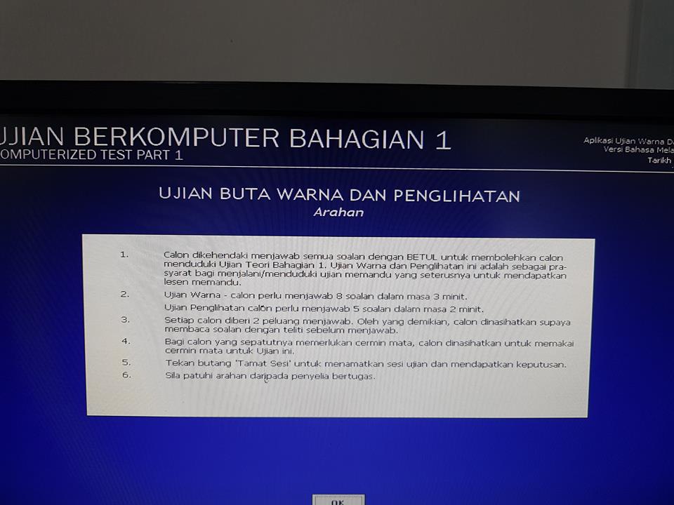 Ujian Komputer Untuk Dapatkan Lesen Motosikal Dan Keputusan Ujian Cik En